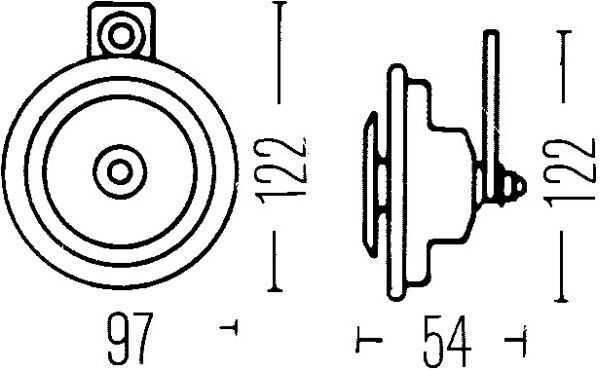 Hella Horn 3al002952857 Für Ford Iveco
