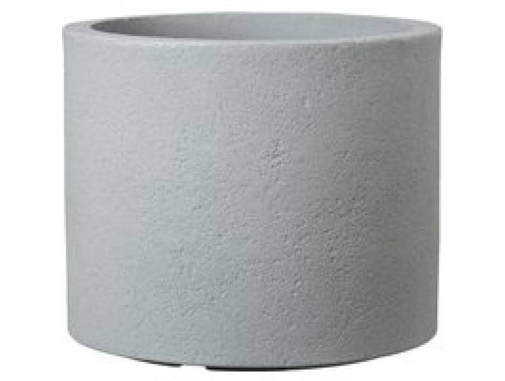SCHEURICH Pot à plantes « Riva », plastique, rond (gris, Ø 40 cm)