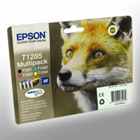 4 Epson Tinten C13T128540 Multipack KCMY T1285