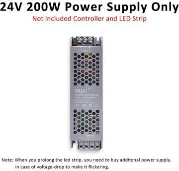 Inspired Living WS2811 COB Running Water LED Strip Light 24V With RF Remote Control 200w Power Supply