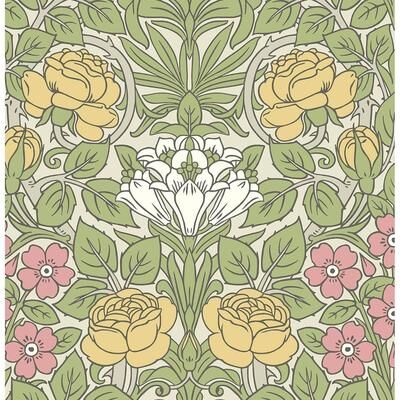 NextWall Vintage Rose Peel and Stick Wallpaper