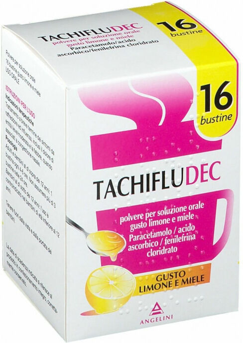 Tachipirina Tachifludec Gusto Limone Miele 16 Bustine
