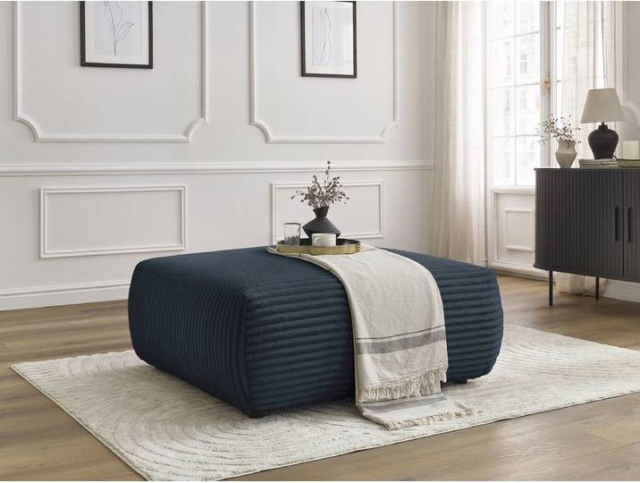 Pouf LUCIEN gros côtelé doux