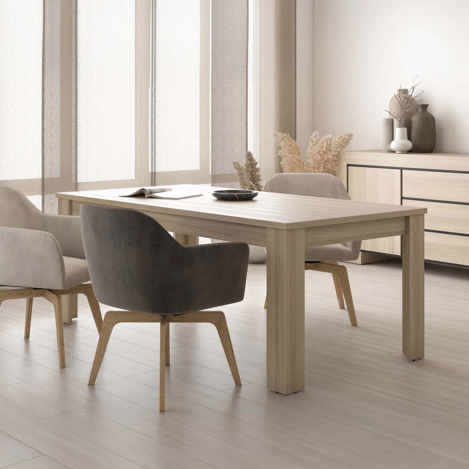 garneroarredamenti Tavolo da pranzo 190x100 cm rovere Écarté