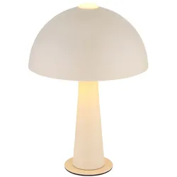 Tischleuchte Tischlampe Wohnzimmerlampe Sand Metall 1-Flammig E14 H 28,5 cm