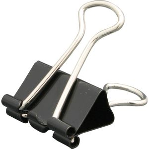 Alco Foldbackklammern 783-11, 32mm, schwarz, aus Metall, 12 Stück