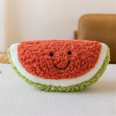 Perfect Picks Market Stuffed Fruit Toys, Cute Mango, Watermelon, Avocado, Strawberry, Sensory Gift For Birthday, Fun Plush Decor watermelon