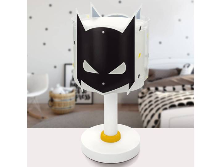 Dalber Tischlampe Dark Hero, schwarz, für Kinderzimmer, Kunststoff