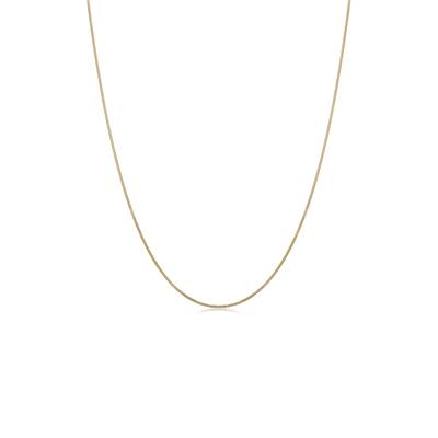 Kette ohne Anhänger ELLI PREMIUM "Halskette Basic-Kette 585 Gelbgold" Gr. 45, gold, Halsketten, Damen, Gelbgold 585