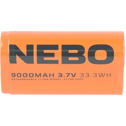 Nebo wiederaufladbare Batterie 2x21700, 9000 MAH (1 Stk., 21700, 9000 mAh), Batterien + Akkus