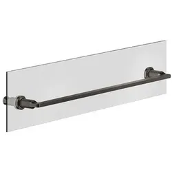Gessi Inciso Handtuchhalter 600 mm, Montage an Glaswand, 58617299, Farbe: Schwarz XL