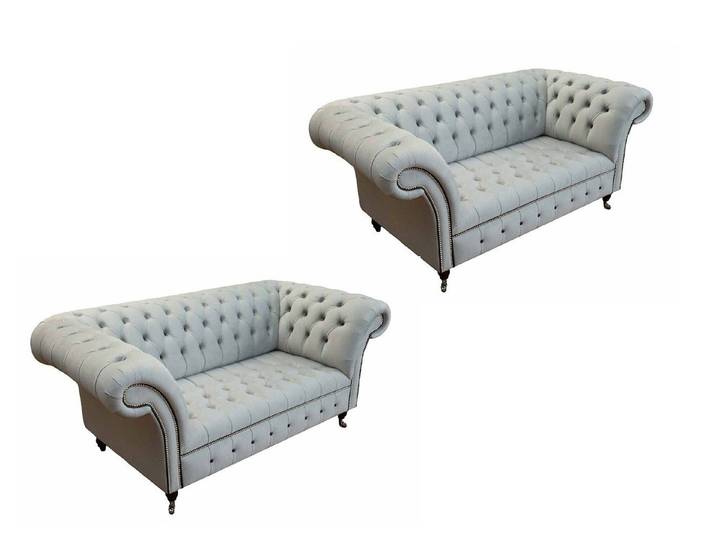 Xlmoebel Chesterfield-Sofa Luxuriöse Polstersofa Garnitur im eleganten Design, Zweiteilige Garnitur 2 Teile, Made in Europa