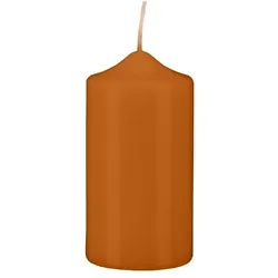 Kopschitz Kerzen Spitzkopf Stumpen Kerzen Cotto 12 x Ø 6 cm, 12 Stück