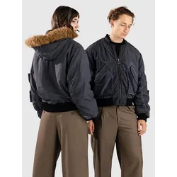 Jungles Jungles Fur Hood Bomberjacke black Gr. S