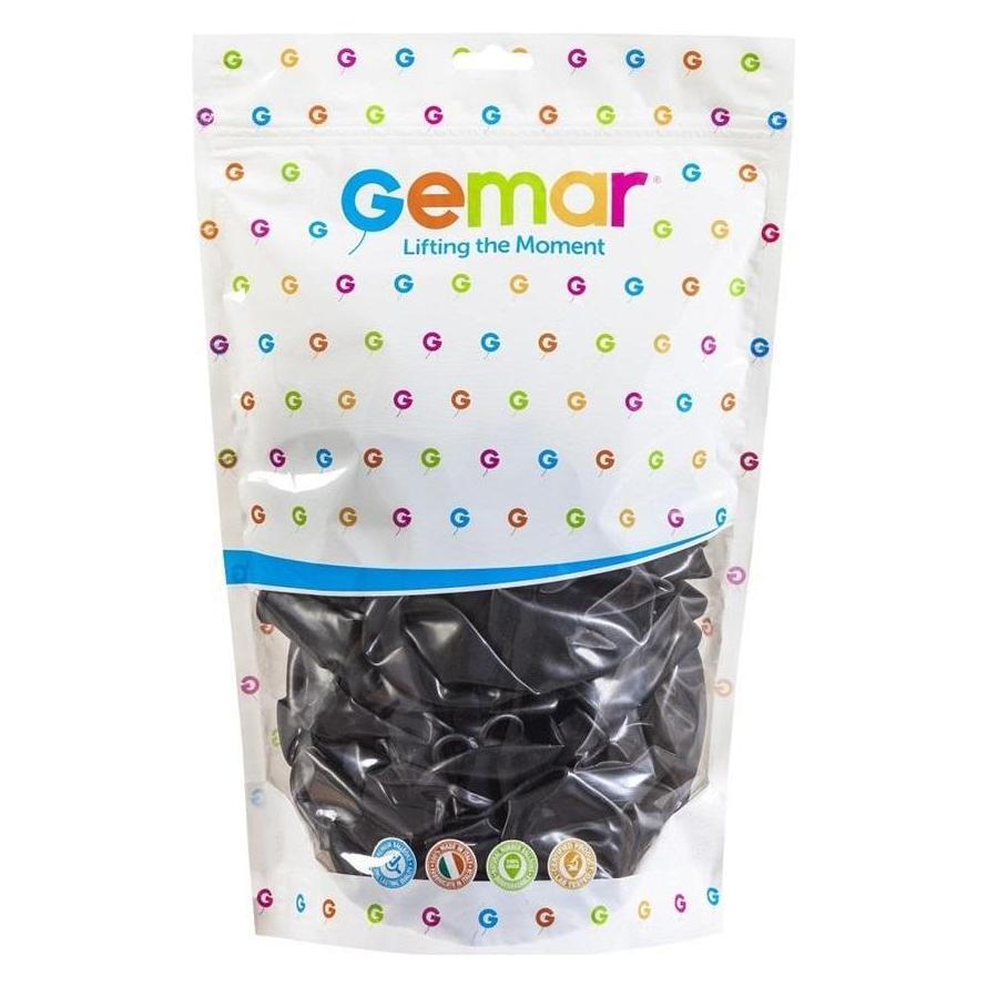 GoDan Schwarze Metallballons 33cm 50St (50x) (516856)