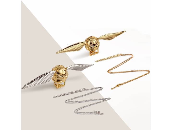 Boîte à matiques Golden Snitch avec ailes mobiles, boîte à bijoux de luxe, présentoir à collier, cadeau d'anniversaire pour proposition, fête de Léon
