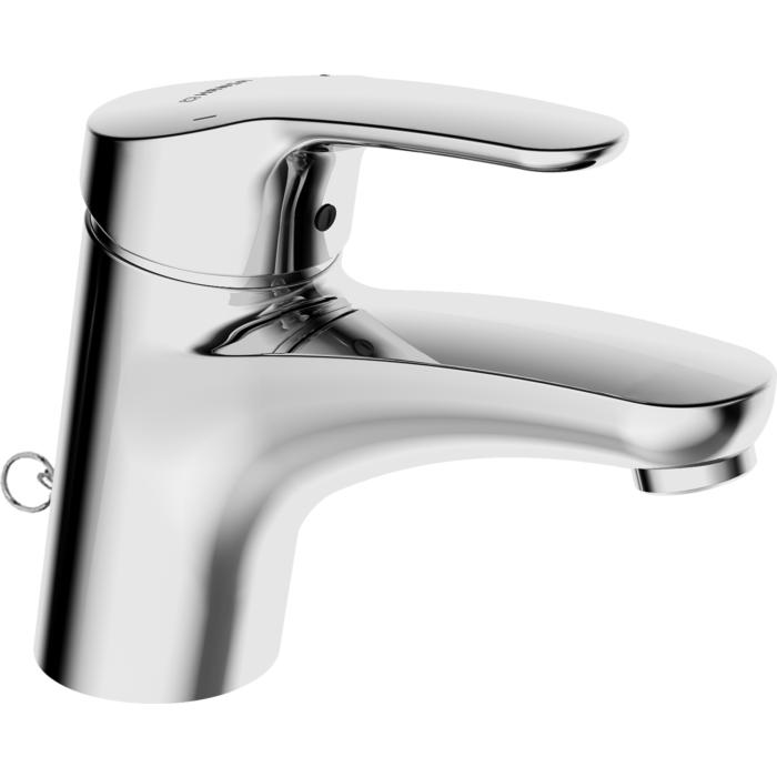 Hansa Waschtischarmatur Hansamix 01042183 chrom, mit versenkbarer Kette