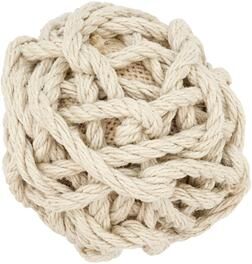 Saro Lifestyle "Jute Rope Ball Décor (Set of 6) - 4"""