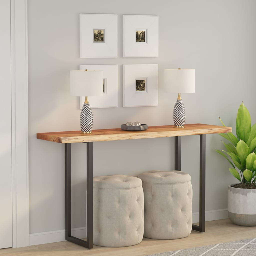 Alpen Home Rectangular Table Top Rectangular Solid Wood Brown 160 x 40 x 3.8 cm