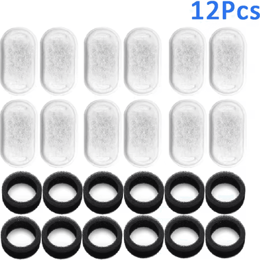 Inspire Curations Replacement Filter Set For 3.2L Cat Water Fountain 12pcs