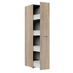 WIMEX Apothekerschrank Multiraumkonzept Holzoptik Braun Eiche Sägerau