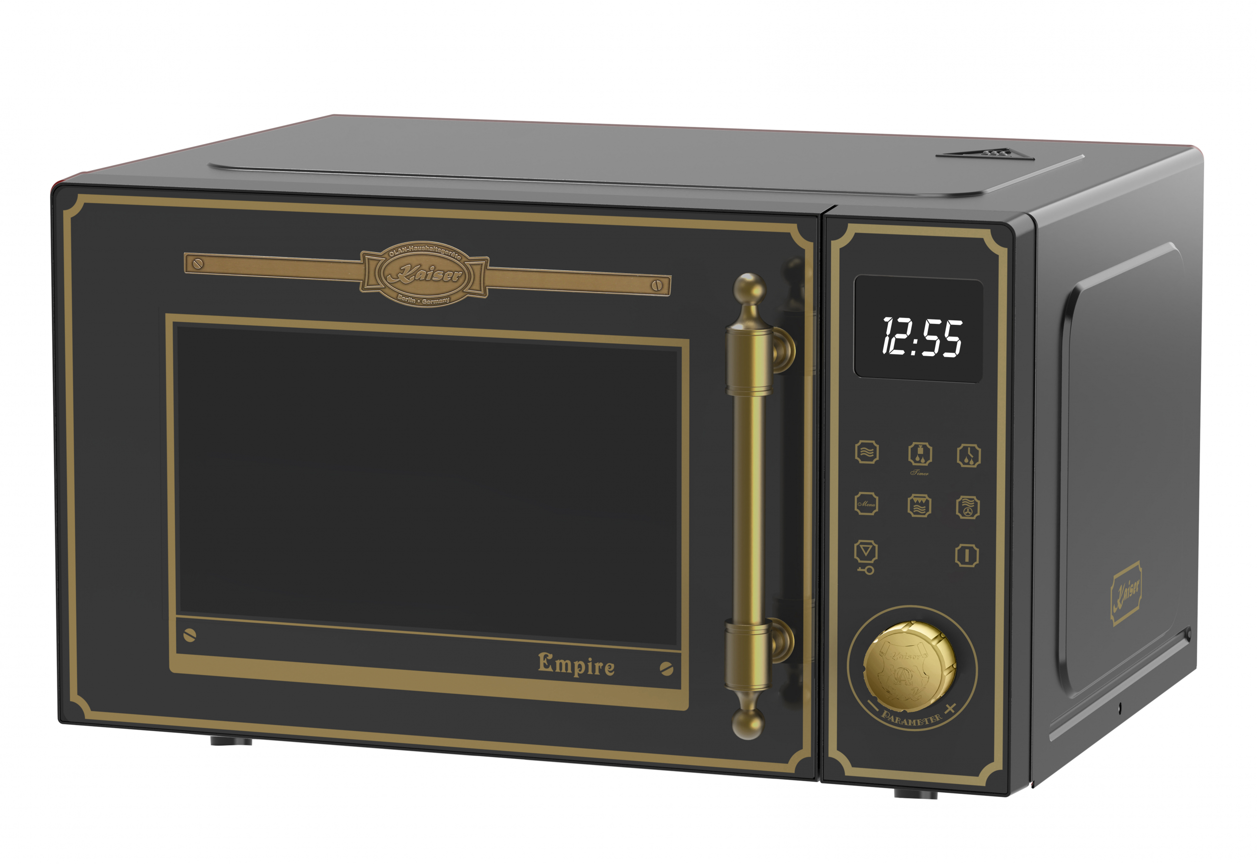 Kaiser Empire M 2530 Em Retro Mikrowelle 25L Mikrowellenherd mit Heißluft Grill 25 Funktionen