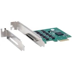 Exsys GmbH PCIe 8S Seriell RS-232 Karte, Octopus Kabel (EXAR/MaxLinear), Kontrollerkarte