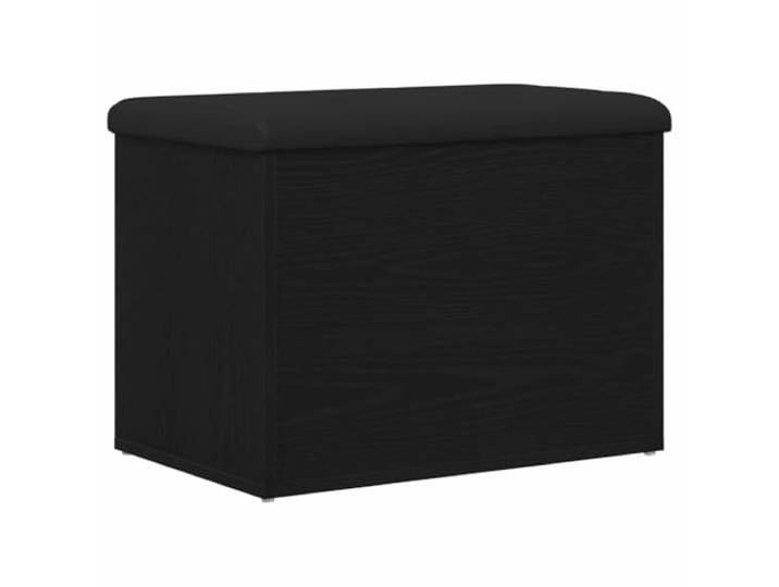 Makastle Sitzbank mit Stauraum Schwarz Eichen-Optik 62 x 42 x 45 cm