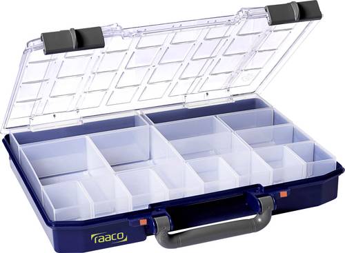 Sortimentskasten CarryLite 55 4x8-16 B337xT278xH57mm 16 Fächer blau RAACO