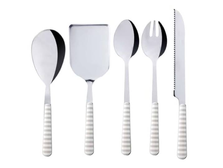 Besteck Set Koch- und Küchen Set 5 teilg., Edelstahl und Kunststoff