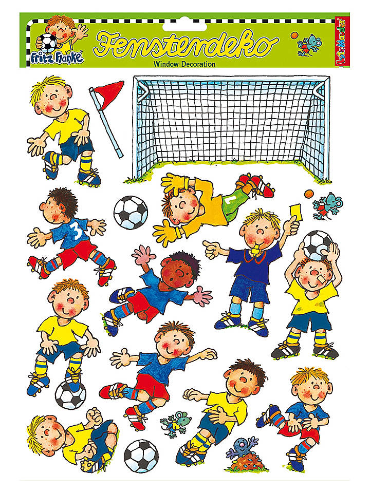 Lutz Mauder Fensterdeko "Fußball" in Bunt - onesize
