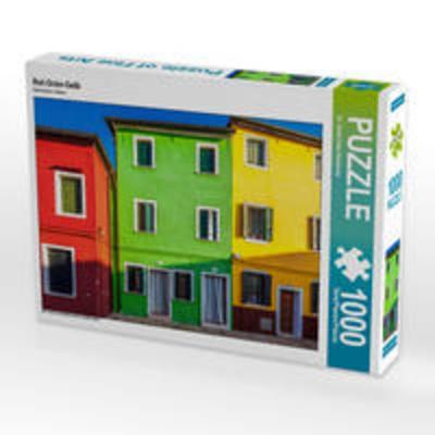 CALVENDO Puzzle Rot-Grün-Gelb | 1000 Teile Lege-Größe 64x48cm Foto-Puzzle für glückliche Stunden