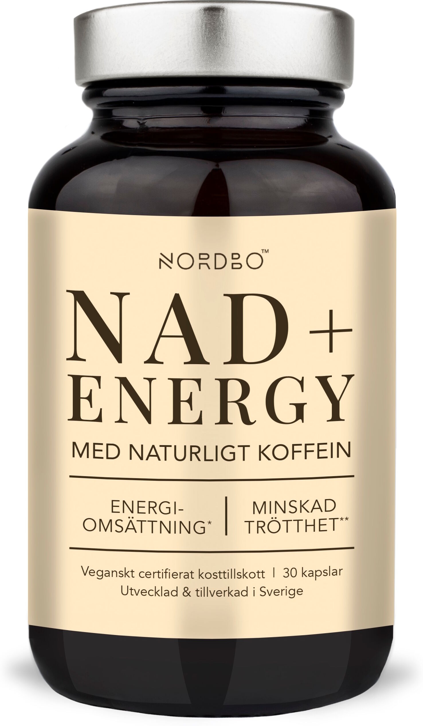 Nordbo NAD+ Energy, 30 kap Kosttilskud 30 stk