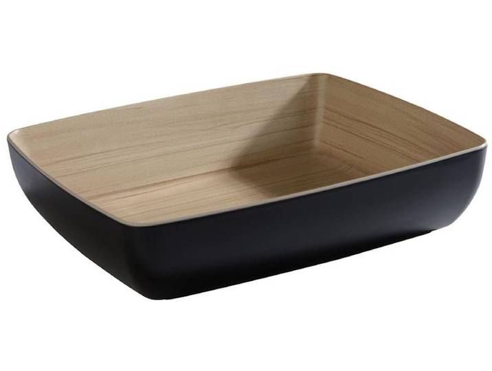 APS Dienblad - Serveertray - Melamine - Zwart - 32\,5 x 26\,5 cm - Vaatwasserbestendig