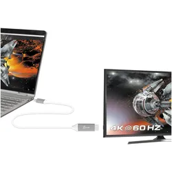 j5Create USB Typ C — HDMI (Typ A) (1.80 m), Videokabel, Weiss