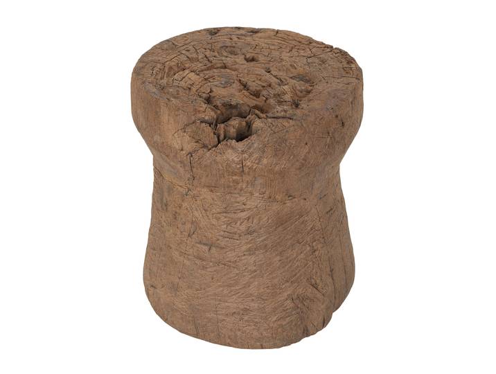 MUST Living Bijzettafel Toba Teakhout, Ø30cm - Bruin