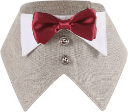 Inspire Picks Sucado Elegant Dog Tuxedo Bandana For Weddings & Special Occasions 4 xs