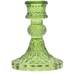 Set of 2 Vintage Dinner Candle Holder - Garden Jade
