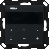 Unterputz-Radio Internetprotokoll mit WLAN, Bluetooth und Sonos-Bedienung, 2 Module, Internetradio schwarz (matt), Retail