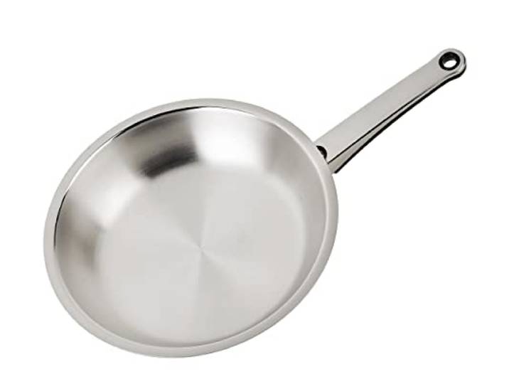 Ecovitam Pfanne, 24 cm, Edelstahl 18/10, für alle Herde, auch Induktionsherde