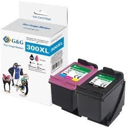 2 G&G Druckerpatronen Multipack kompatibel zu HP 300 XL BK + COL