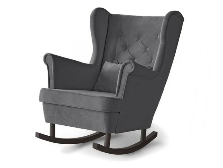 Beautysofa Schaukelsessel Fabio, mit Einbringung in die Wohnung (Holzbeine in Weiß, Buche oder Wenge Farbe)