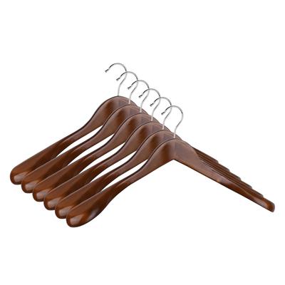 WellHome - Set mit 30 robusten rutschfesten Holzbügeln für Anzüge 44,5x22x5,5 cm