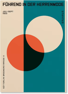 Inspire Picks Abstract Bauhaus Orange Wall Art Modern Geometric Sunrise Bicycle Poster 9 50x70cm No Frame
