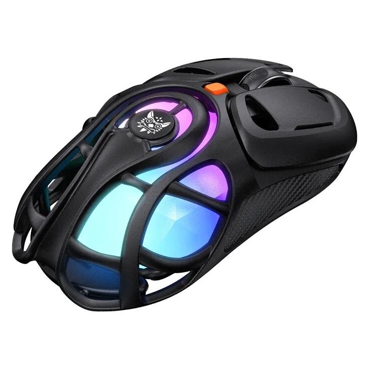Onikuma DM02 gaming mouse (black) (Kabelgebunden, Kabellos) (DM02 Black)