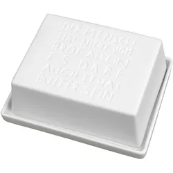 räder Butterdose groß Der Mensch lebt nicht ...