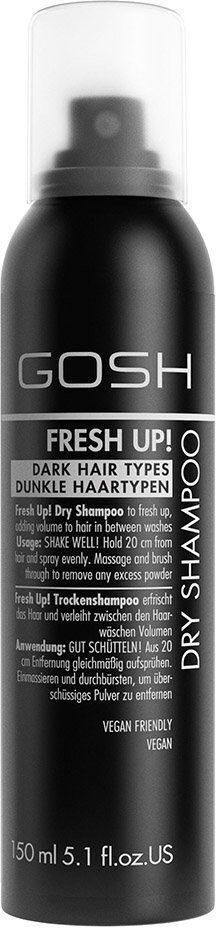 GOSH Fresh Up Dark Hair Dry Shampoo 150ml