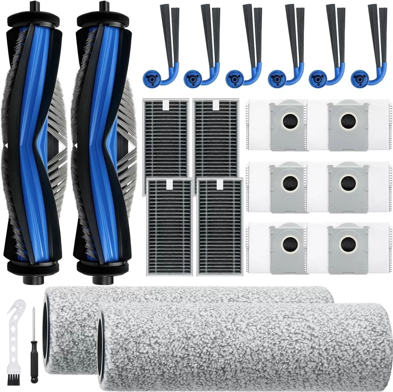 INF Ersatzteil-Set kompatibel mit Ecovacs X9 Pro Omni Saugroboter