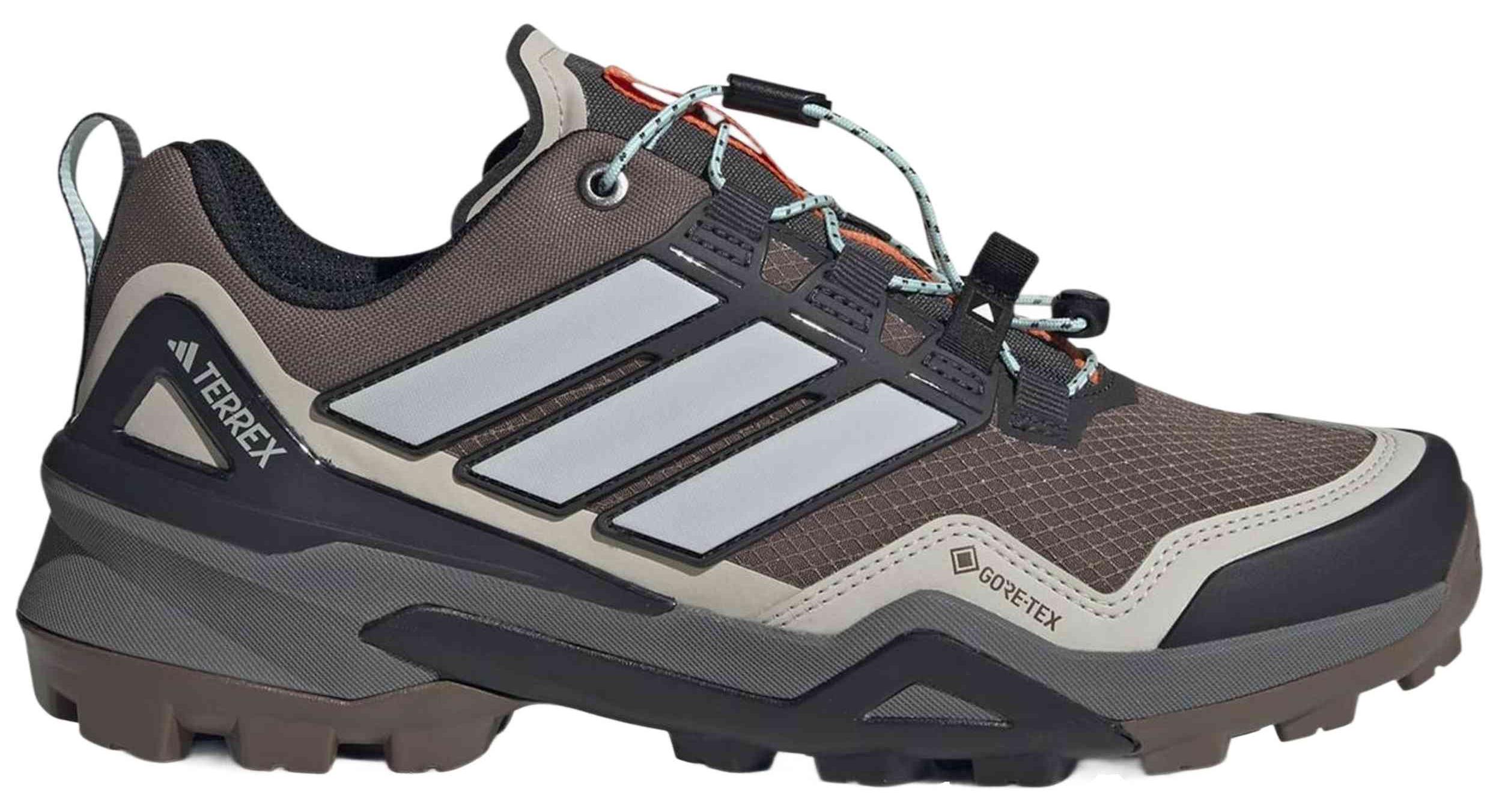 Adidas JQ9935_670, Weiblich, Aqua-Farbe, Braun, Grau, Outdoor-Schuhe, Earth strata, Grey one, Semi flash aqua, Schnürverschluss, 1,6 cm