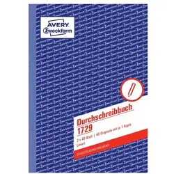 Avery Zweckform Formularbuch 1729 »Durchschreibebuch« gelb, 14.8x21 cm